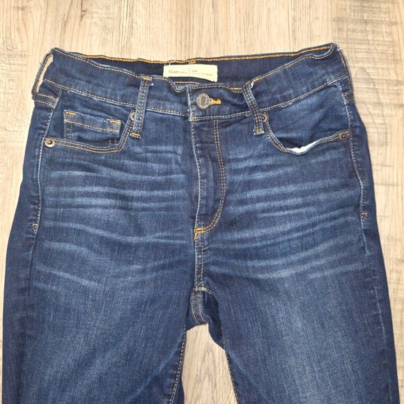 Gap True Skinny Extreme Stretch Medium Dark Wash Skinny Jeans Size 26 - Picture 2 of 7